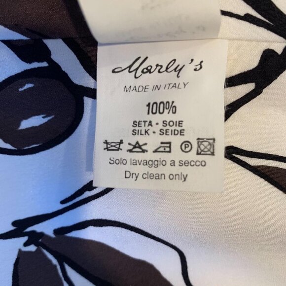 Marly’s 100% silk floral dress w/ scarf made in it - Picture 12 of 16